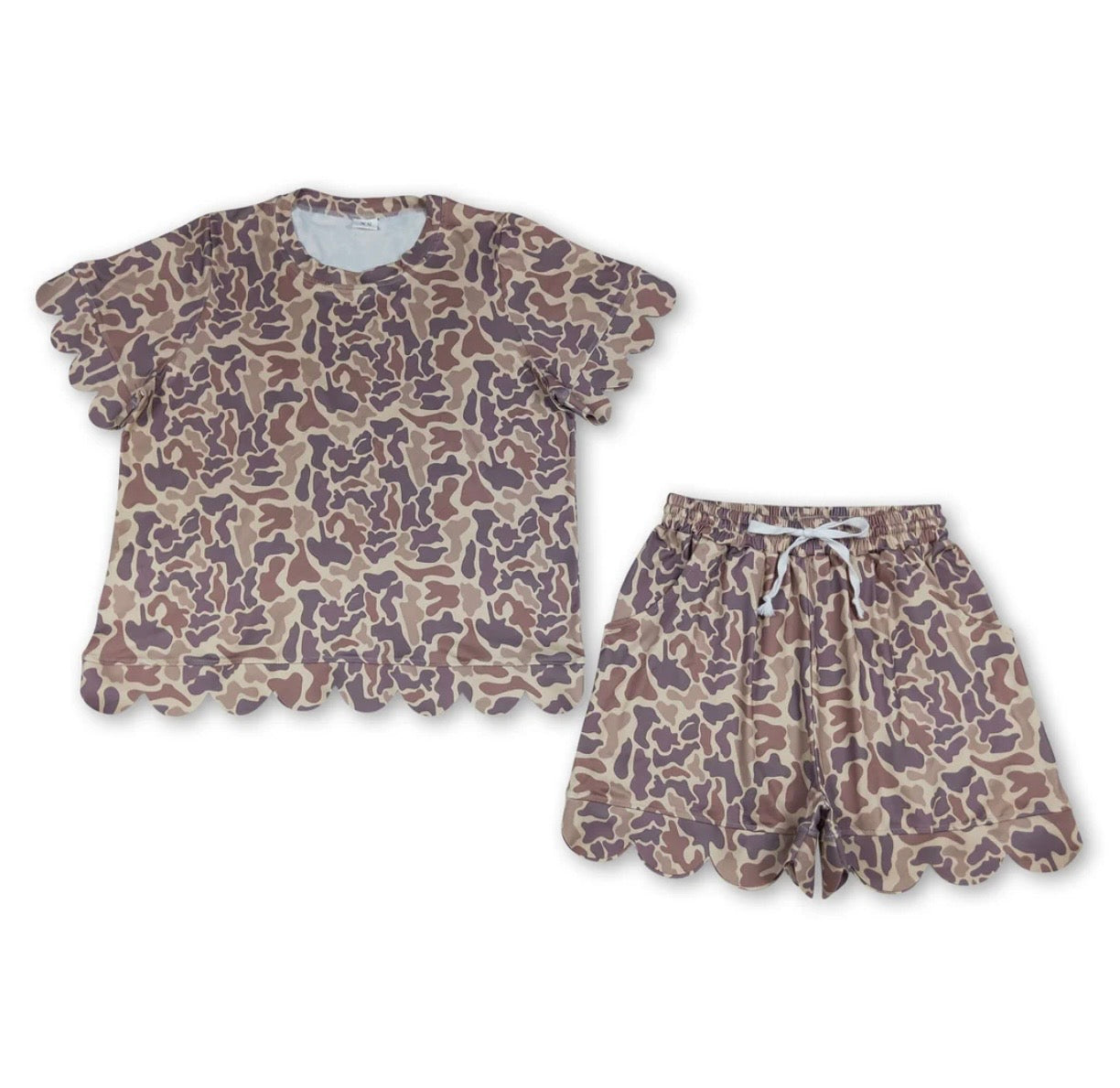 Women’s Camo Scallop Set