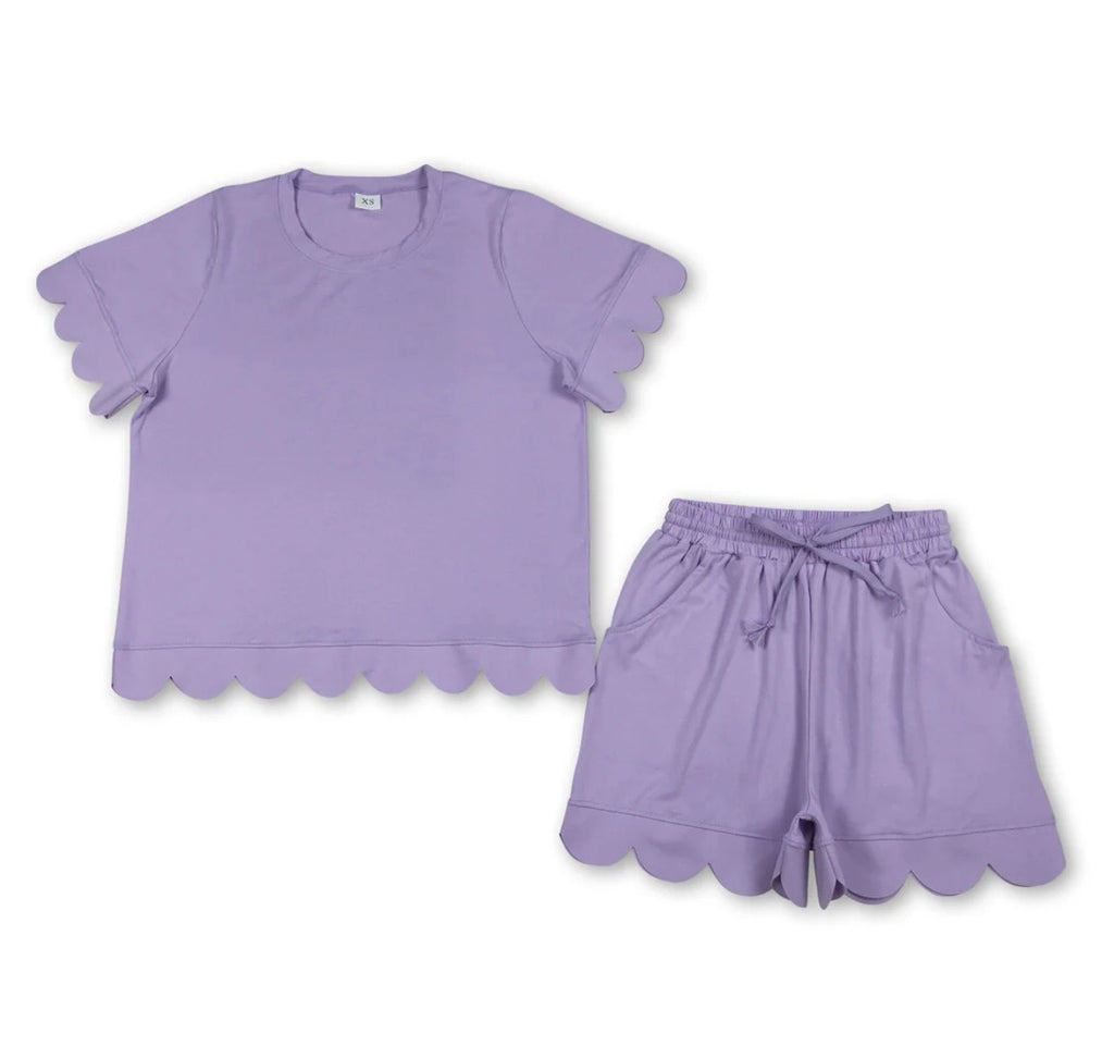 Women’s Scallop Set Solids
