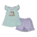 Beach day girls shorts set