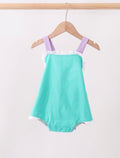 Green Ruffle Bow Sunsuit