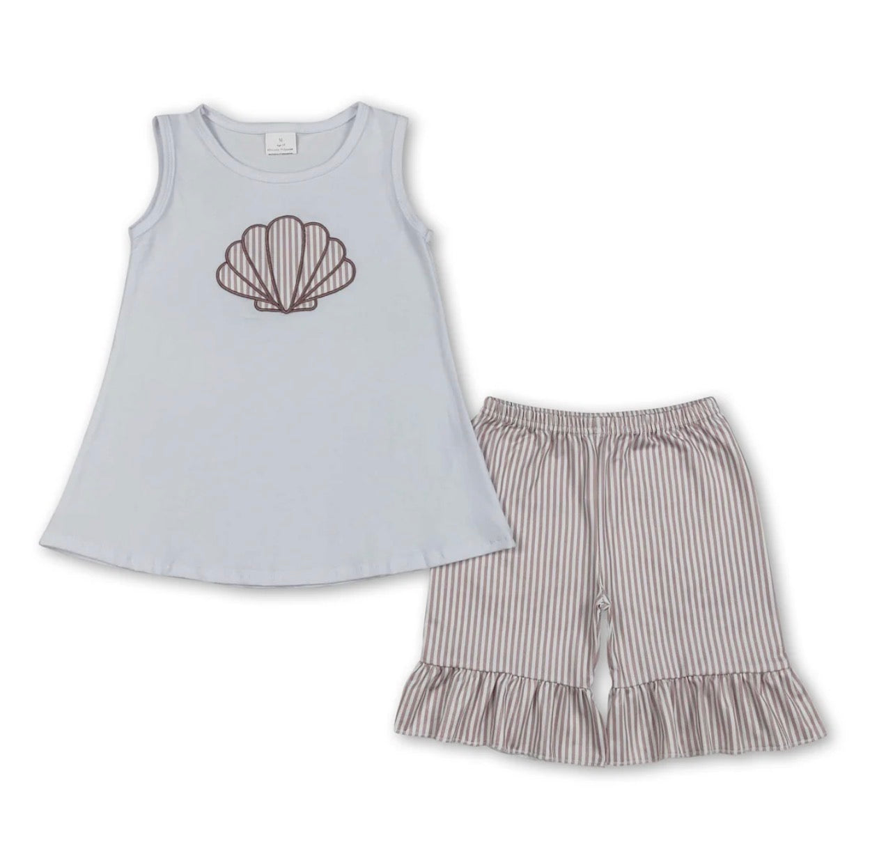 Shell girls shorts set