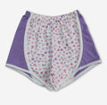 Purple patchwork shorts