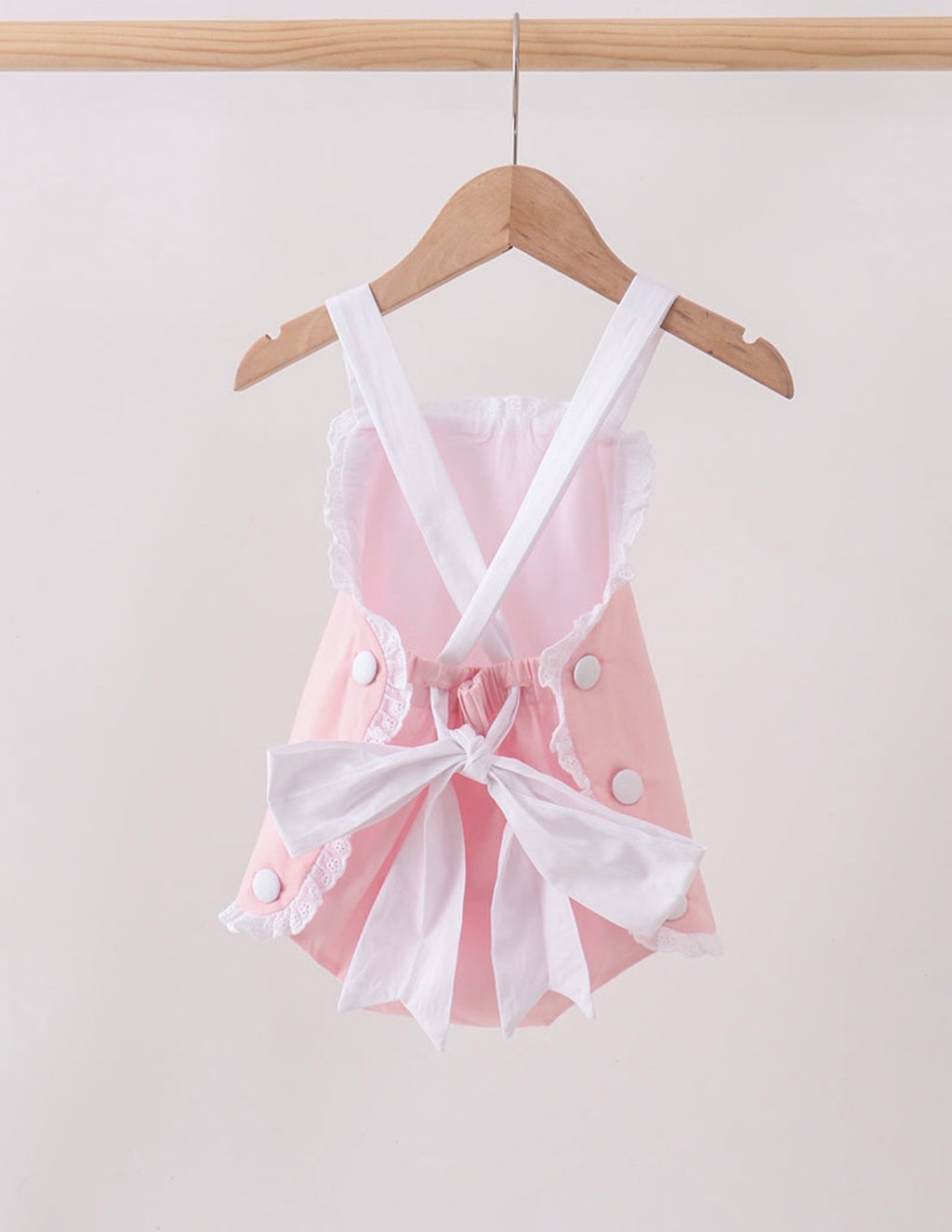 Pink Ruffle Bow Sunsuit