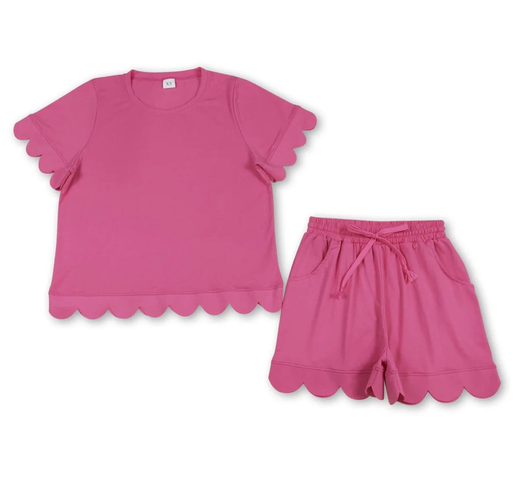 Women’s Scallop Set Solids