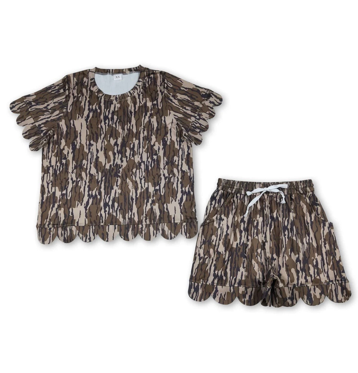 Women’s Camo Scallop Set