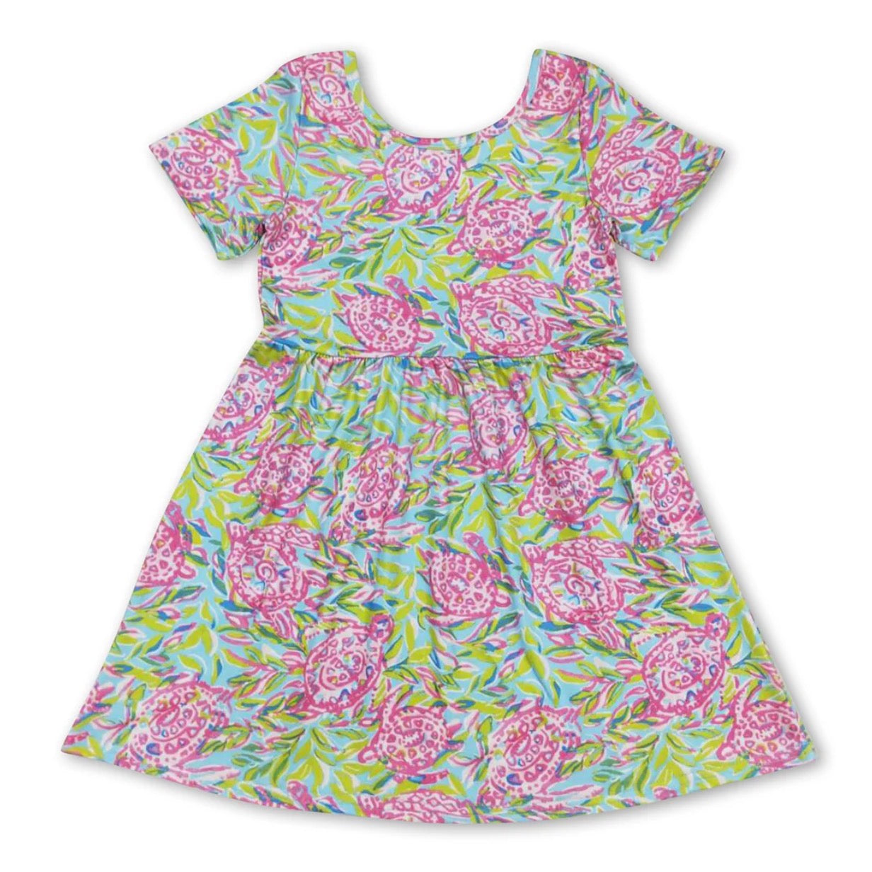 Turtle watercolor dress