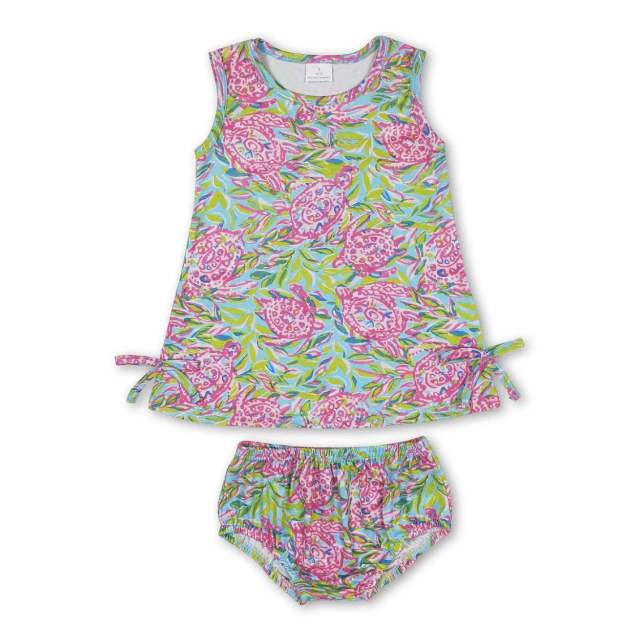 Turtle watercolor bloomers set