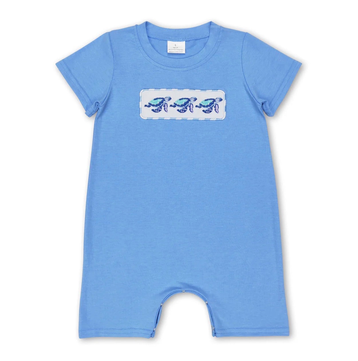 Sea turtle boys romper
