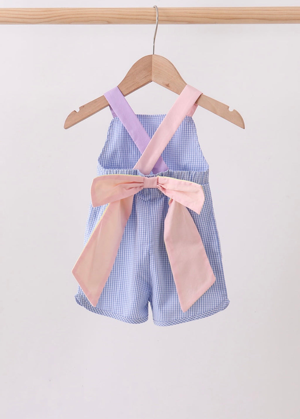 Blue Bow romper