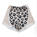 Leopard patchwork shorts