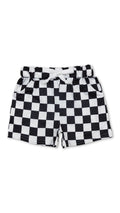 Checkered boys pocket shorts
