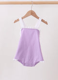 Purple Ruffle Bow Sunsuit
