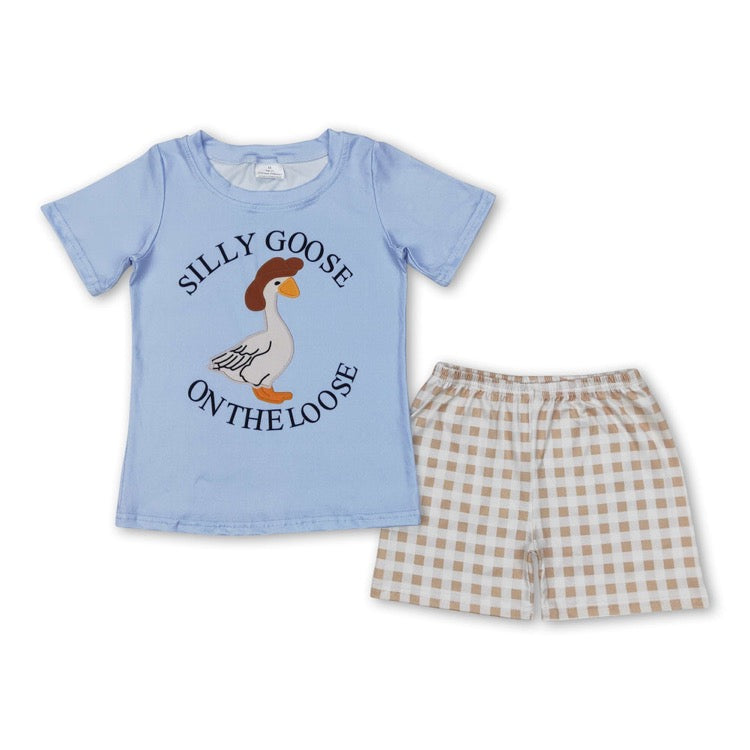 Silly goose shorts set