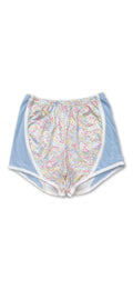 Blue Patchwork shorts